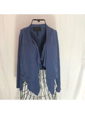Bcbg Blue drape front jacket/cardigan size xs